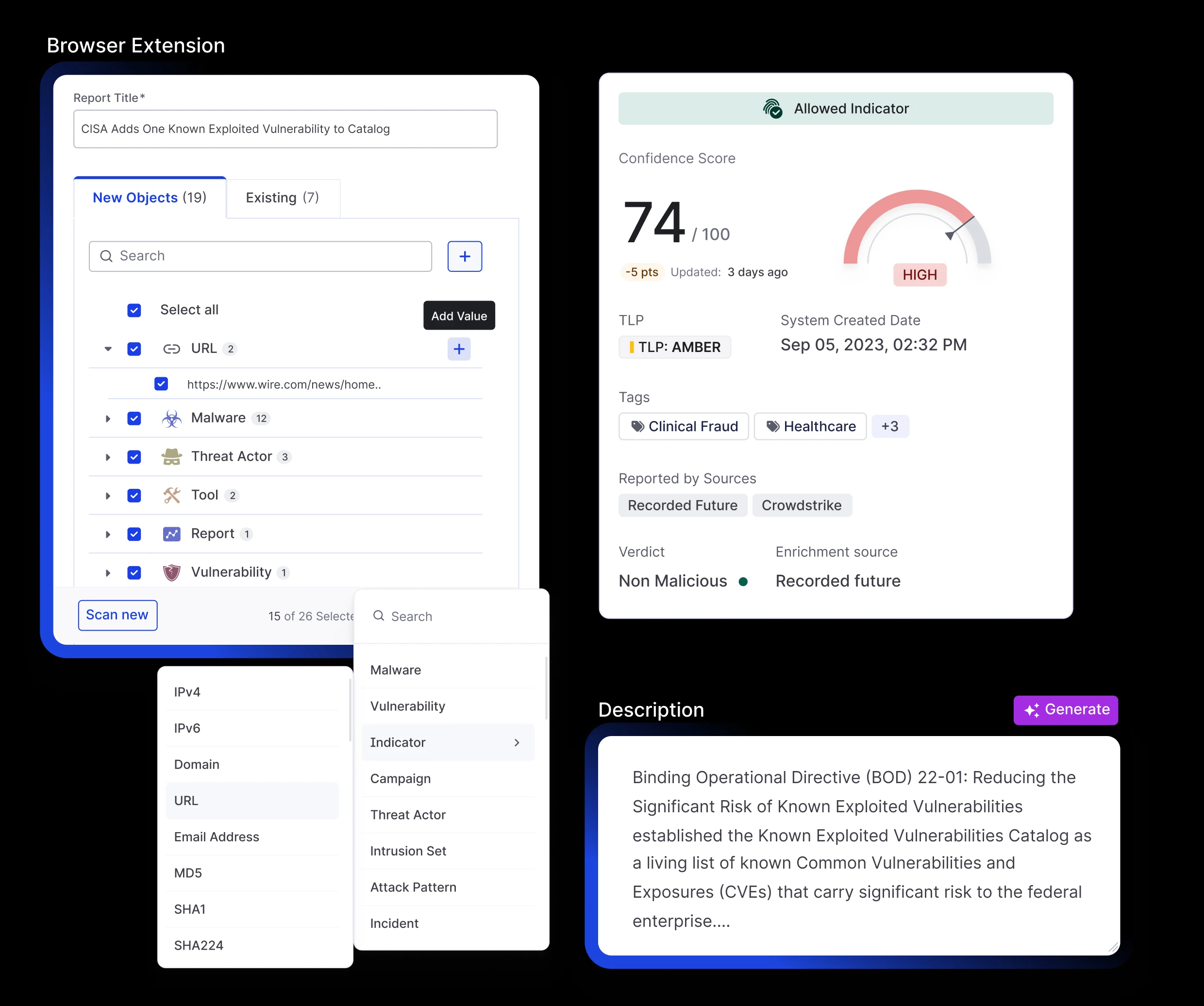 Cyware Threat Intelligence Platform enabling AI-powered workflows for faster threat response